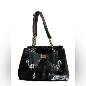 Betsey Johnson polkadot bow bag